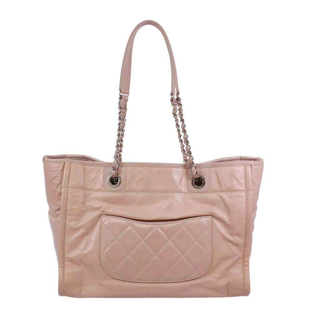 CHANEL Cream Deauville Tote Bag - Picture 3 of 13